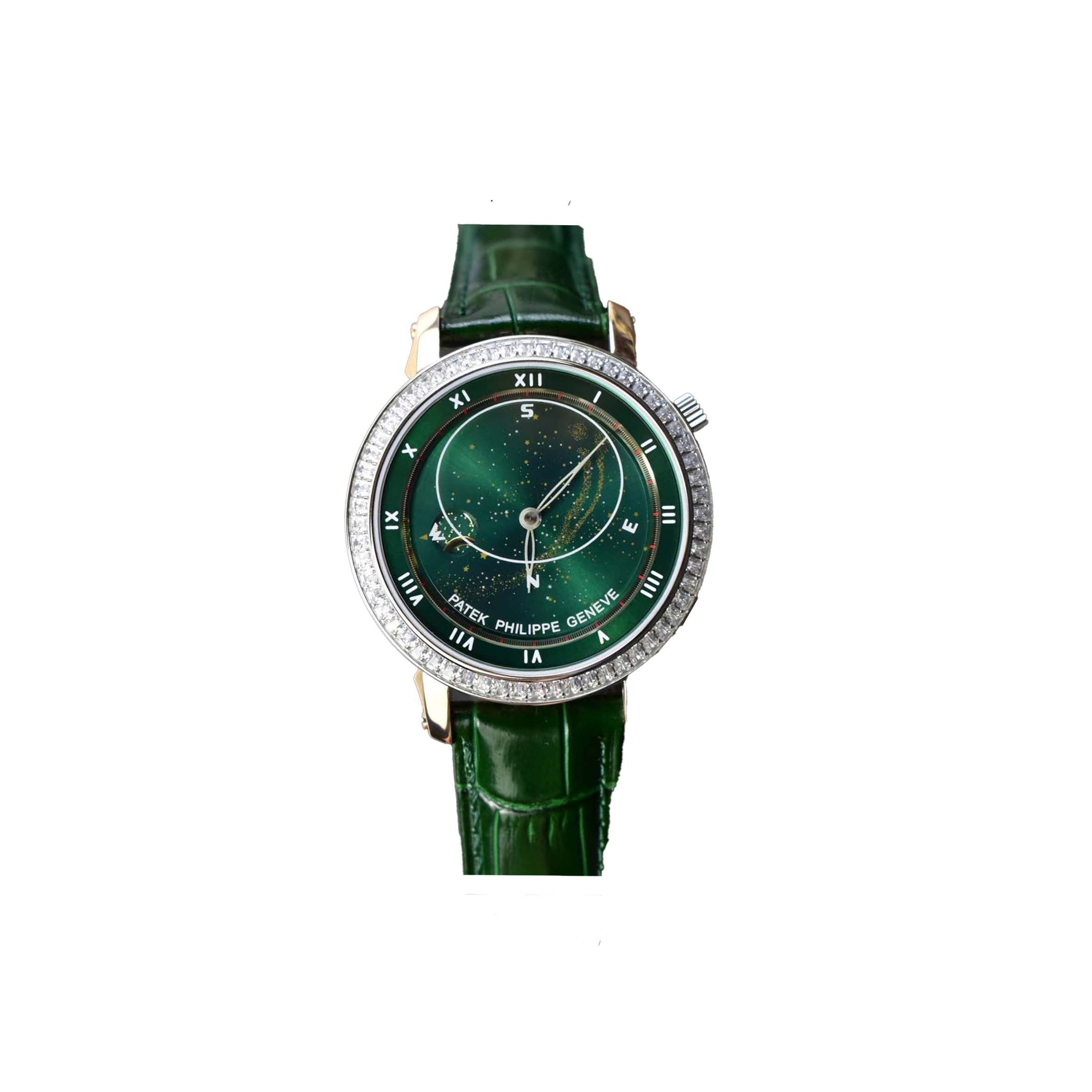 PATEK PHILIPPE STARRY SKY GREEN FACE 43MM WATCH 5102R